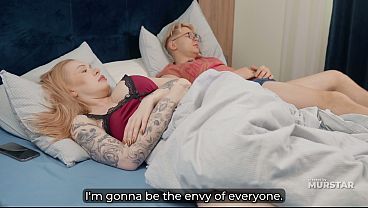Son Creampies Stepmom in Hotel Shared Bed
